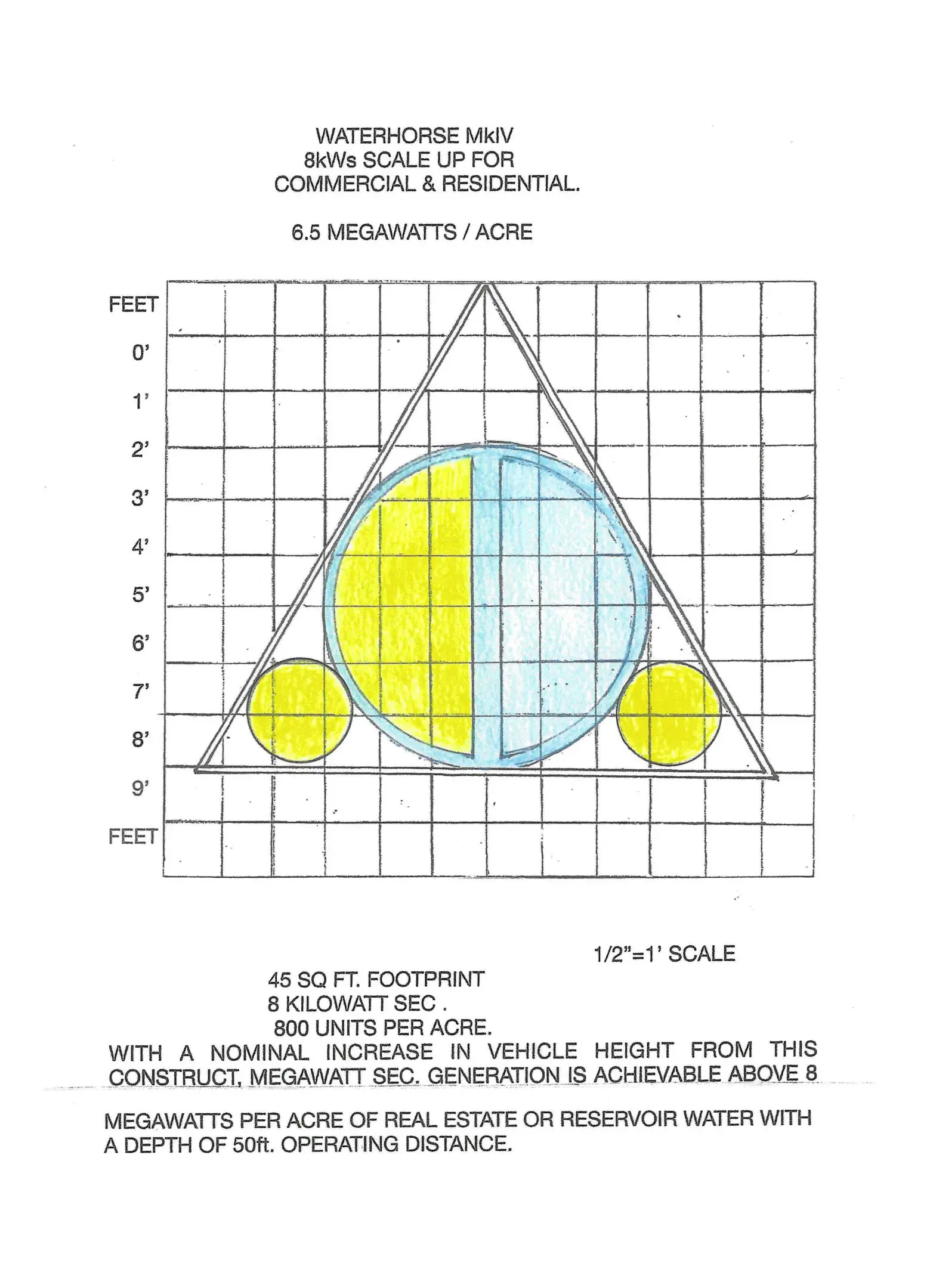Geometric diagram with a sphere and intersecting shapes labeled with measurements.